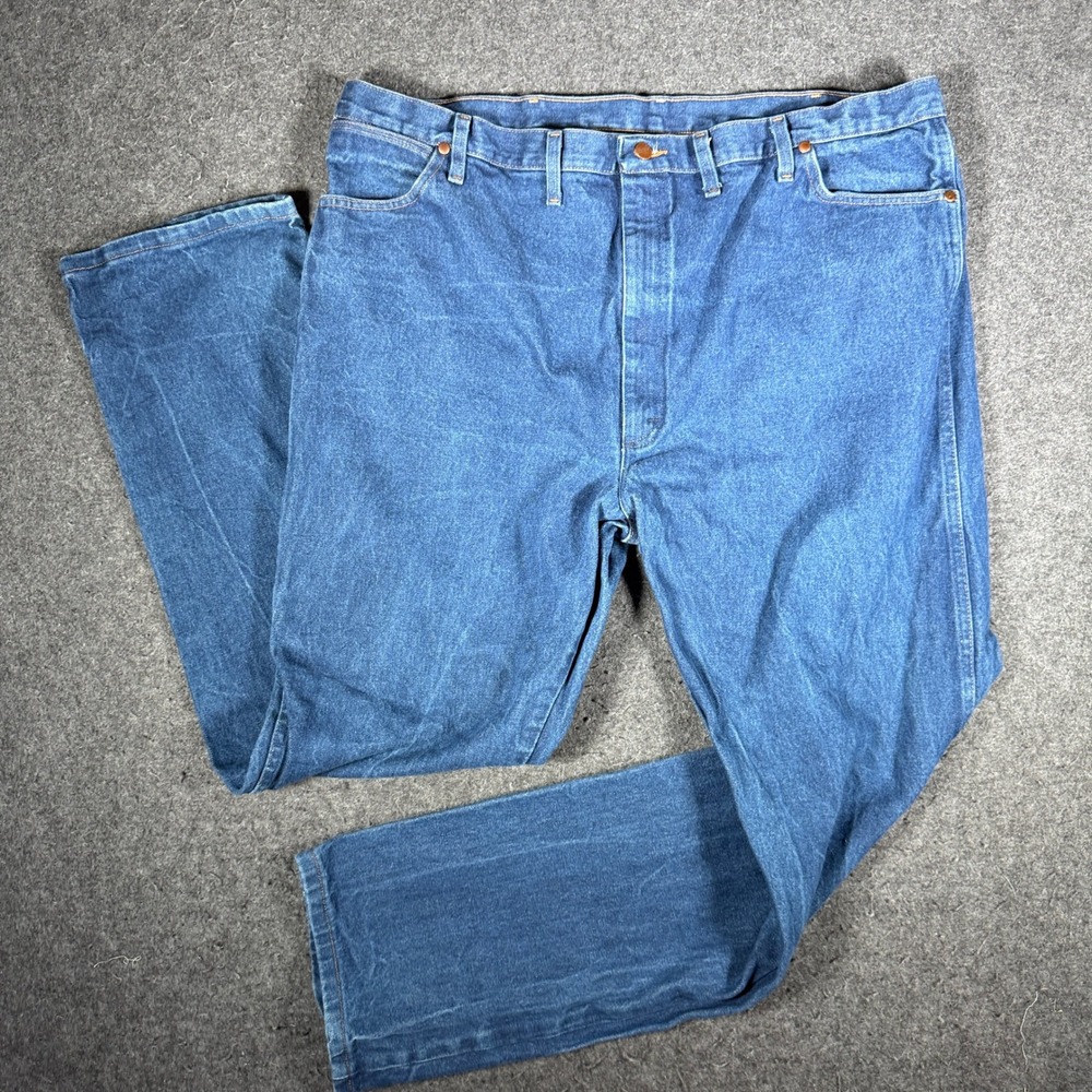 Wrangler 13MWZ Cowboy Cut Original Fit Jeans Mens 42x30 Blue Medium Wash Denim